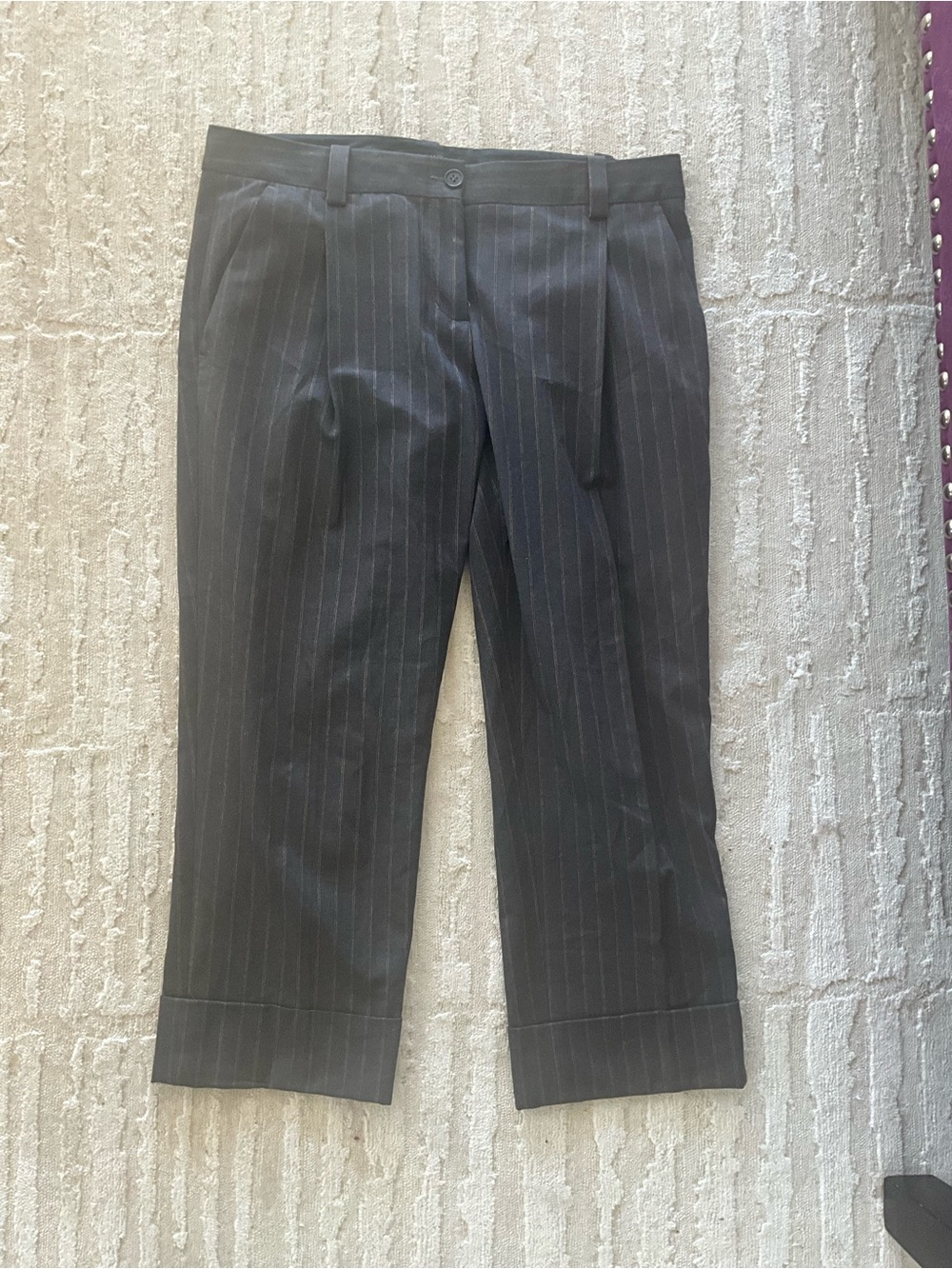 BCBGMaxAzria Black Pinstripe Dress Pants